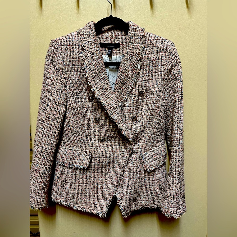 WHBM Tweed Stylist Jacket. Like new. Worn once. Size 4